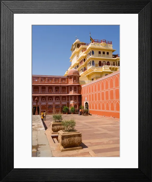 Framed Print : City Palace complex, the City Palace in the heart of the old city, Jaipur, Rajasthan, India, Asia