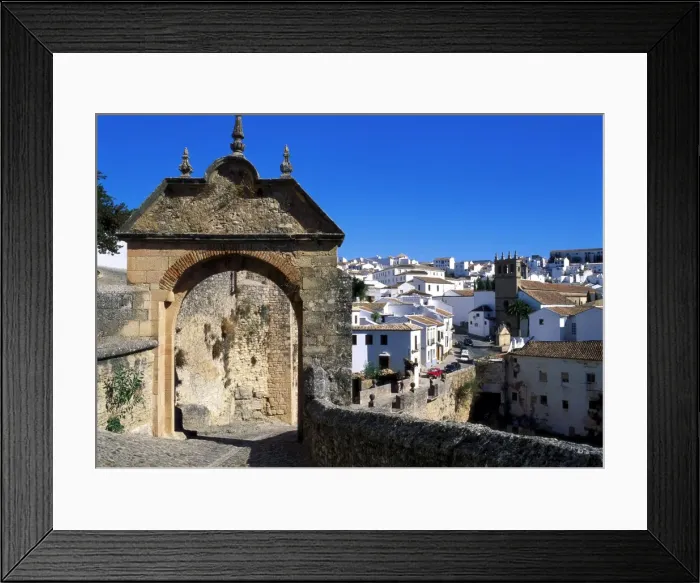 Framed Print : Felipe V Gate, Ronda, Andalucia, Spain Framed Print : Felipe V Gate, Ronda, Andalucia, Spain