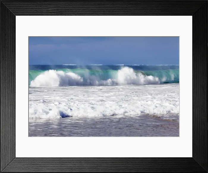 Framed Print : Waves at the beach, Playa del Castillo, El Cotillo, Fuerteventura, Canary Islands, Spain, Atlantic, Europe