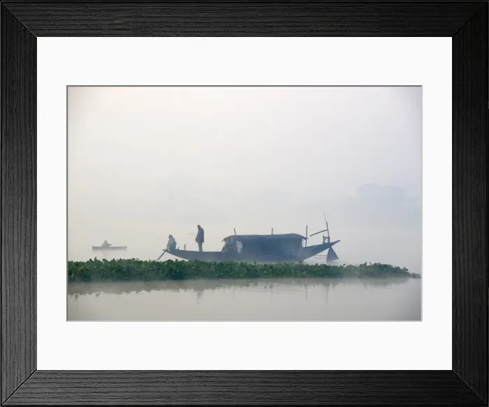 Framed Print : Boat on the Hooghly River, part of Ganges River, West Bengal, India, Asia Framed Print : Boat on the Hooghly River, part of Ganges River, West Bengal, India, Asia