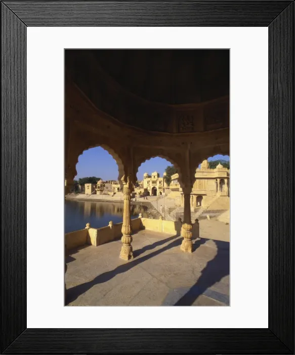 Framed Print : Tilon Ki Pol, Gadi Sagar, Rajasthan, India