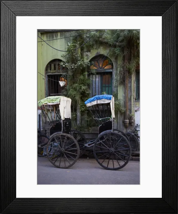 Framed Print : Rickshaw on the street, Kolkata (Calcutta), West Bengal, India, Asia Framed Print : Rickshaw on the street, Kolkata (Calcutta), West Bengal, India, Asia