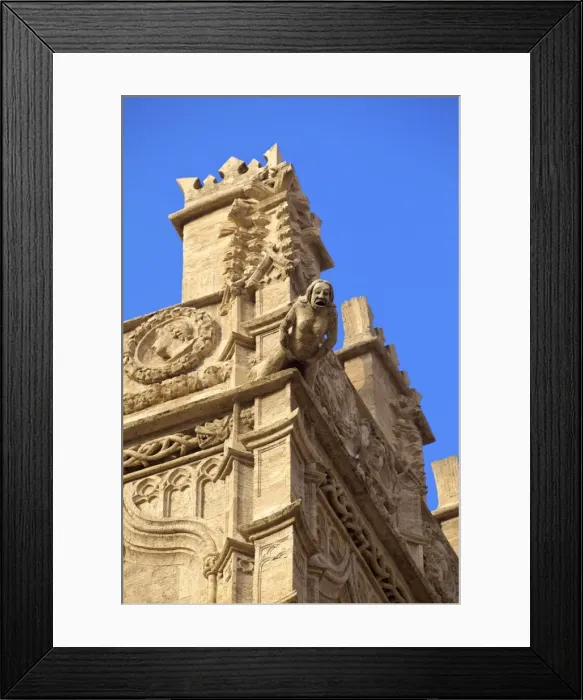 Framed Print : Detail of La Lonja de la Seda, Valencia, Spain, Europe Framed Print : Detail of La Lonja de la Seda, Valencia, Spain, Europe