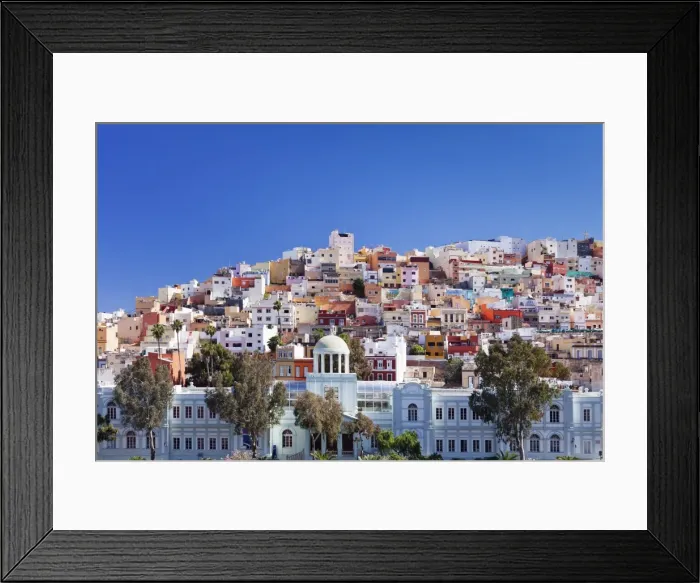 Framed Print : Coloured buildings in the district of San Juan, Las Palmas, Gran Canaria, Canary Islands, Spain, Europe Framed Print : Coloured buildings in the district of San Juan, Las Palmas, Gran Canaria, Canary Islands, Spain, Europe