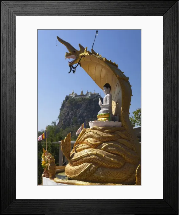 Framed Print : Buddha statue beneath Mount Popa Temple, Mount Popa, near Bagan, Central Myanmar, Myanmar (Burma), Asia Framed Print : Buddha statue beneath Mount Popa Temple, Mount Popa, near Bagan, Central Myanmar, Myanmar (Burma), Asia