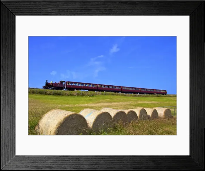 Framed Print : Steam Railway, Port Soderick, Isle of Man, Europe