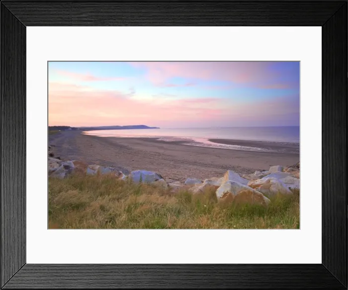 Framed Print : Ramsey Beach at sunset, Isle of Man, Europe Framed Print : Ramsey Beach at sunset, Isle of Man, Europe