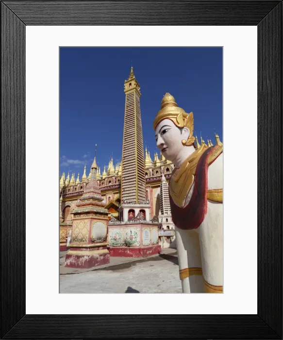 Framed Print : Thanboddhay Paya (pagoda) decorated with mini Buddha images and gilt mini-stupas, near Monywa, Monywa Region, Myanmar (Burma), Asia Framed Print : Thanboddhay Paya (pagoda) decorated with mini Buddha images and gilt mini-stupas, near Monywa, Monywa Region, Myanmar (Burma), Asia