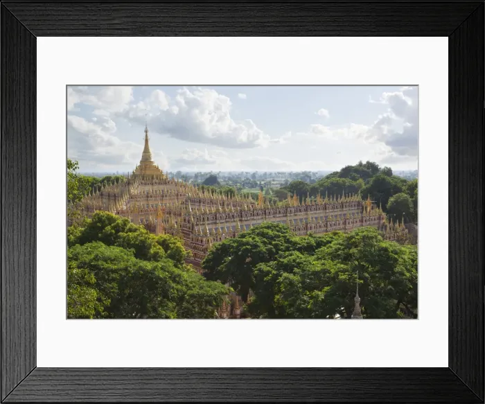 Framed Print : Thanboddhay Paya (pagoda) with rows of gilt mini-stupas on roof, near Monywa, Monywa Region, Myanmar (Burma), Asia Framed Print : Thanboddhay Paya (pagoda) with rows of gilt mini-stupas on roof, near Monywa, Monywa Region, Myanmar (Burma), Asia