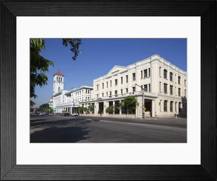 Framed Print : Strand Hotel, Strand Road, Yangon (Rangoon), Yangon Region, Myanmar (Burma), Asia Framed Print : Strand Hotel, Strand Road, Yangon (Rangoon), Yangon Region, Myanmar (Burma), Asia