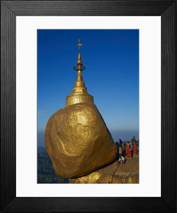 Framed Print : Monks and pilgrims, Kyaiktiyo Golden Rock, Mon State, Myanmar (Burma), Asia Framed Print : Monks and pilgrims, Kyaiktiyo Golden Rock, Mon State, Myanmar (Burma), Asia