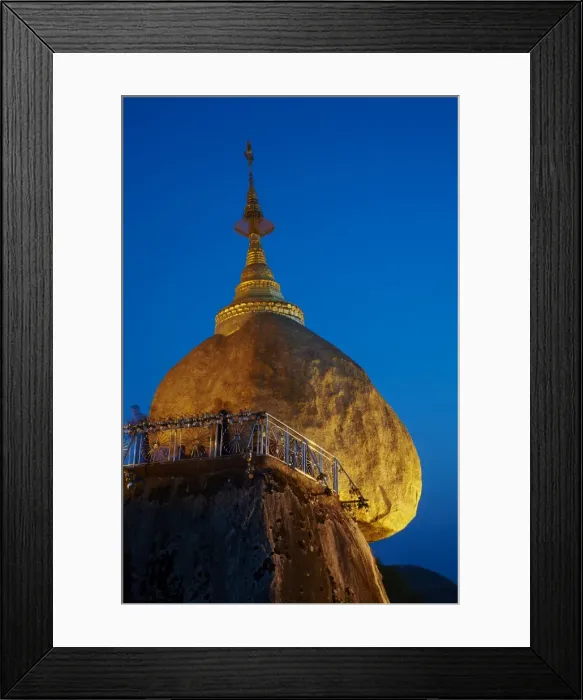 Framed Print : Kyaiktiyo Golden Rock, Mon State, Myanmar (Burma), Asia Framed Print : Kyaiktiyo Golden Rock, Mon State, Myanmar (Burma), Asia
