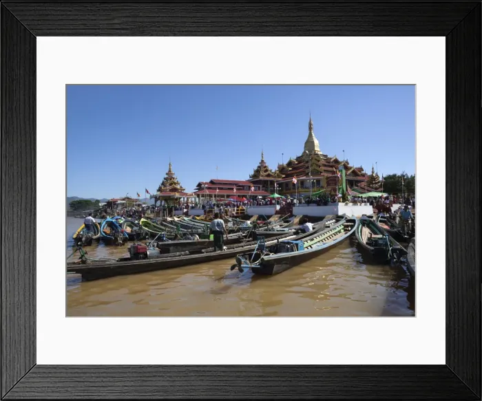 Framed Print : Phaung Daw Oo Pagoda, Inle Lake, Shan State, Myanmar (Burma), Asia Framed Print : Phaung Daw Oo Pagoda, Inle Lake, Shan State, Myanmar (Burma), Asia