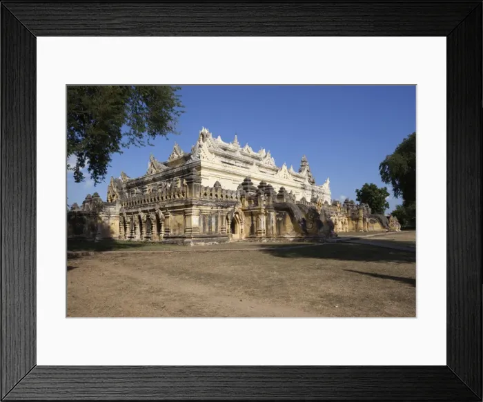Framed Print : Mahar Aung Mye Bon San Monastery built in 1822, Inwa, near Mandalay, Myanmar (Burma), Asia Framed Print : Mahar Aung Mye Bon San Monastery built in 1822, Inwa, near Mandalay, Myanmar (Burma), Asia