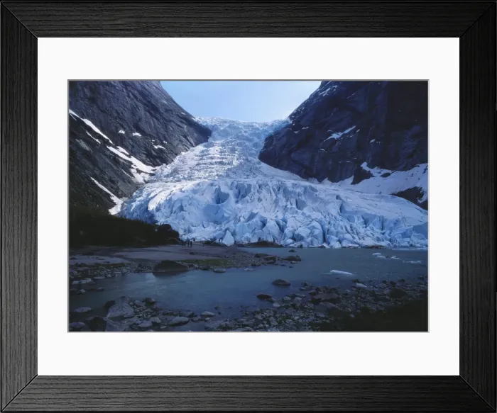 Framed Print : Briksdalsbreen Glacier, Western Fjord, Norway Framed Print : Briksdalsbreen Glacier, Western Fjord, Norway