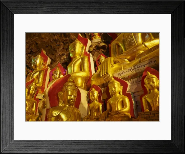 Framed Print : Statues of the Buddha, Shwe Oo Min natural Buddhist cave pagoda, Pindaya, Shan State, Myanmar (Burma), Asia Framed Print : Statues of the Buddha, Shwe Oo Min natural Buddhist cave pagoda, Pindaya, Shan State, Myanmar (Burma), Asia