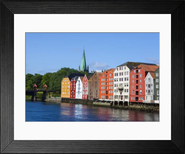 Framed Print : Nidaros Cathedral, old fishing warehouses and Gamle Bybro, Trondheim, Sor-Trondelag, Norway, Scandinavia, Europe Framed Print : Nidaros Cathedral, old fishing warehouses and Gamle Bybro, Trondheim, Sor-Trondelag, Norway, Scandinavia, Europe