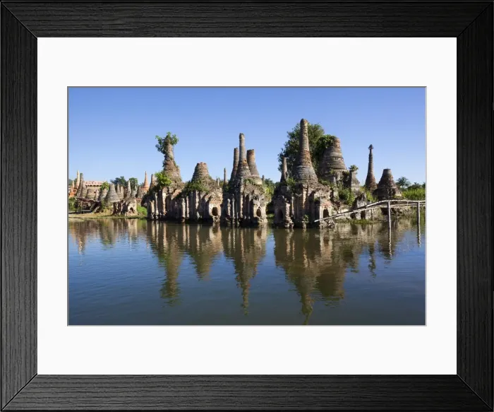 Framed Print : Samkar Pagoda, Inle Lake, Shan State, Myanmar (Burma), Asia Framed Print : Samkar Pagoda, Inle Lake, Shan State, Myanmar (Burma), Asia