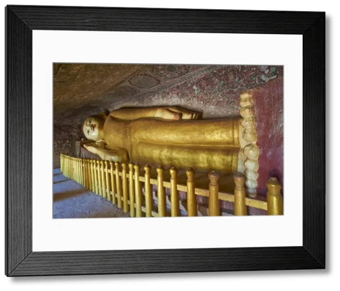 Framed Print : Reclining Buddha statue in the Po Win Daung Buddhist cave, dating from the 15th century, Monywa, Sagaing Division, Myanmar (Burma), Asia Framed Print : Reclining Buddha statue in the Po Win Daung Buddhist cave, dating from the 15th century, Monywa, Sagaing Division, Myanmar (Burma), Asia