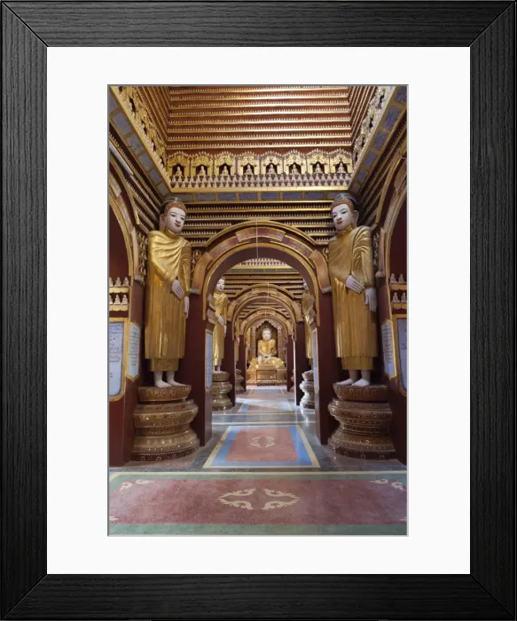 Framed Print : Interior of Thanboddhay Paya (pagoda), near Monywa, Monywa Region, Myanmar (Burma), Asia Framed Print : Interior of Thanboddhay Paya (pagoda), near Monywa, Monywa Region, Myanmar (Burma), Asia