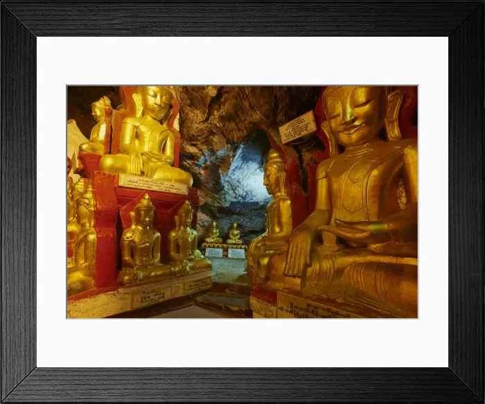 Framed Print : Statue of the Buddha, Shwe Oo Min natural Buddhist cave pagoda, Pindaya, Shan State, Myanmar (Burma), Asia Framed Print : Statue of the Buddha, Shwe Oo Min natural Buddhist cave pagoda, Pindaya, Shan State, Myanmar (Burma), Asia