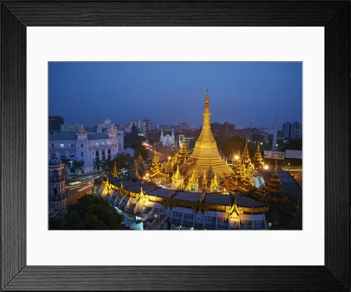 Framed Print : Sule Paya, Yangon (Rangoon), Myanmar (Burma), Asia Framed Print : Sule Paya, Yangon (Rangoon), Myanmar (Burma), Asia