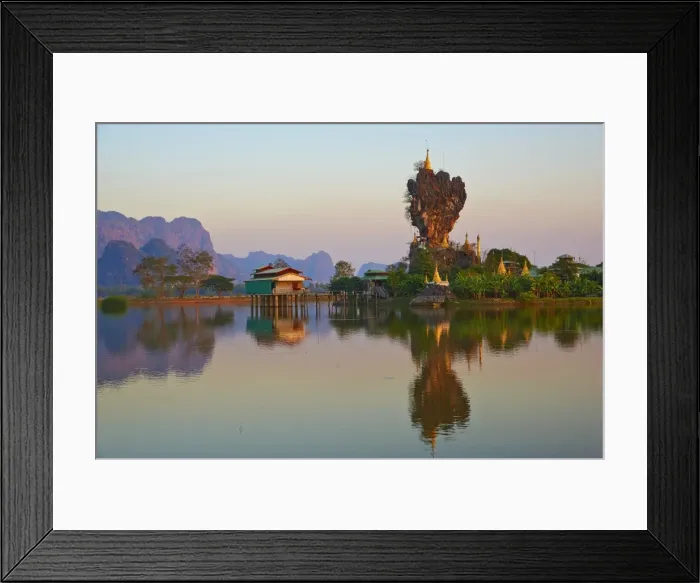 Framed Print : Kyauk Kalap Monastery, Hpa-An, Karen State, Myanmar (Burma), Asia Framed Print : Kyauk Kalap Monastery, Hpa-An, Karen State, Myanmar (Burma), Asia