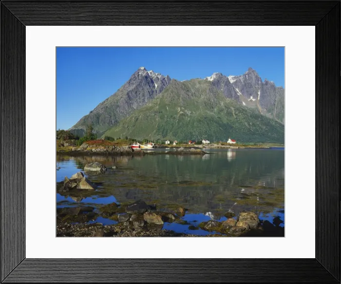 Framed Print : Austnesfjord, Lofoten, Norway Framed Print : Austnesfjord, Lofoten, Norway