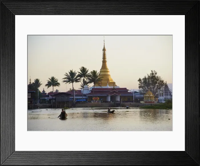 Framed Print : Pagoda, Nampan village, Inle Lake, Shan State, Myanmar (Burma), Asia Framed Print : Pagoda, Nampan village, Inle Lake, Shan State, Myanmar (Burma), Asia