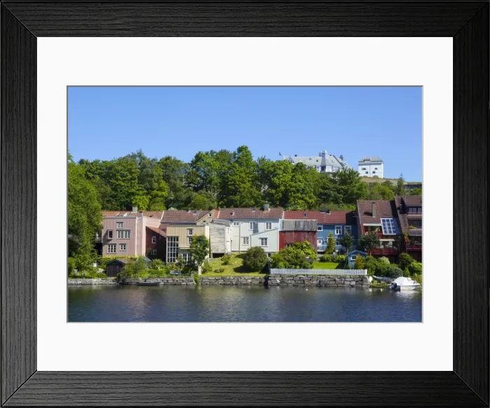 Framed Print : Kristiansten Fortress and local architecture on the River Nidelva, Trondheim, Sor-Trondelag, Norway, Scandinavia, Europe Framed Print : Kristiansten Fortress and local architecture on the River Nidelva, Trondheim, Sor-Trondelag, Norway, Scandinavia, Europe
