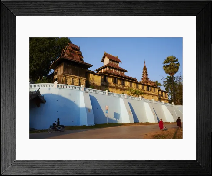 Framed Print : Kyaikthanian Paya temple and monastery, Mawlamyine (Moulmein), Mon State, Myanmar (Burma), Asia Framed Print : Kyaikthanian Paya temple and monastery, Mawlamyine (Moulmein), Mon State, Myanmar (Burma), Asia