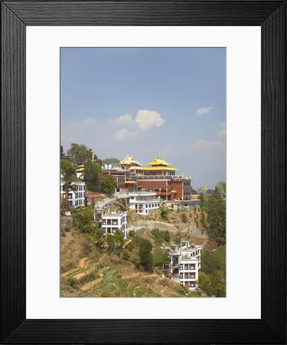Framed Print : Thrangu Tashi Yangtse Monastery inside Namobuddha complex, Dhulikhel, Kathmandu Valley, Nepal, Asia Framed Print : Thrangu Tashi Yangtse Monastery inside Namobuddha complex, Dhulikhel, Kathmandu Valley, Nepal, Asia