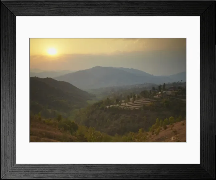 Framed Print : Terraced fields, Dhulikhel, Kathmandu Valley, Nepal, Asia Framed Print : Terraced fields, Dhulikhel, Kathmandu Valley, Nepal, Asia