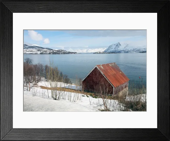 Framed Print : Boathouse on the island of Kvaloya (Whale Island), Troms, Norway, Scandinavia, Europe Framed Print : Boathouse on the island of Kvaloya (Whale Island), Troms, Norway, Scandinavia, Europe