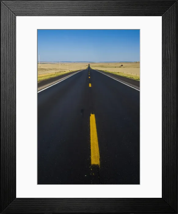 Framed Print : Route two through Nebraska, United States of America, North America Framed Print : Route two through Nebraska, United States of America, North America