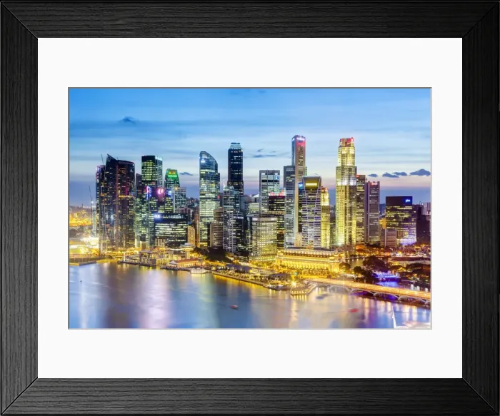 Framed Print : Elevated view over Singapore City Centre and Marina Bay, Singapore, Southeast Asia, Asia Framed Print : Elevated view over Singapore City Centre and Marina Bay, Singapore, Southeast Asia, Asia