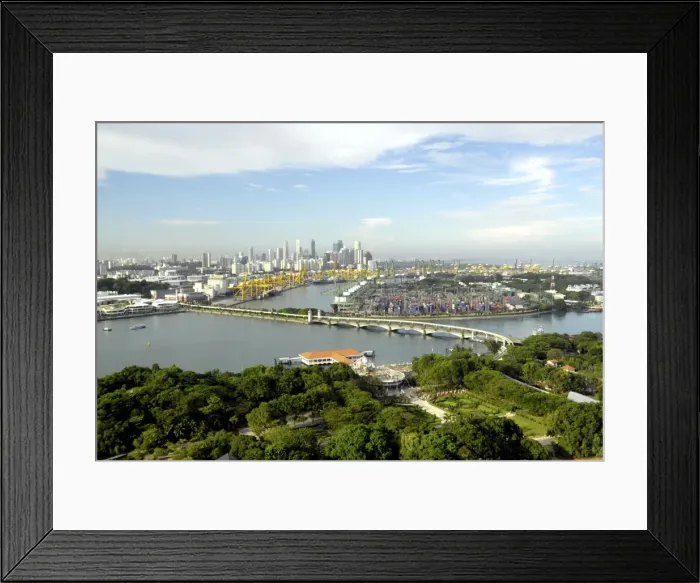 Framed Print : View of Singapore from Carlsberg Tower in Sentosa, Singapore, Southeast Asia, Asia Framed Print : View of Singapore from Carlsberg Tower in Sentosa, Singapore, Southeast Asia, Asia