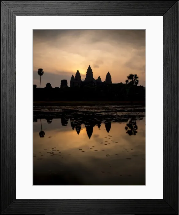 Framed Print : Sunrise over Angkor Wat, Angkor, UNESCO World Heritage Site, Siem Reap, Cambodia, Indochina, Southeast Asia, Asia