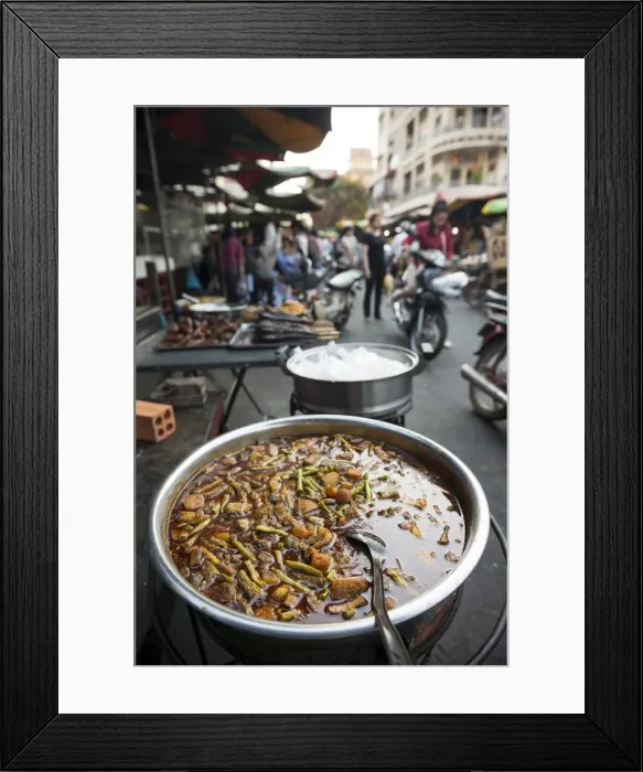Framed Print : Food market, Phnom Penh, Cambodia, Indochina, Southeast Asia, Asia Framed Print : Food market, Phnom Penh, Cambodia, Indochina, Southeast Asia, Asia