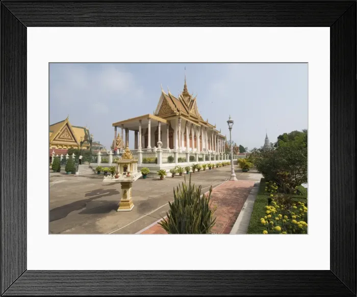 Framed Print : The Silver Pagoda, so named because the floor is lined with silver, The Royal Palace, Phnom Penh, Cambodia Framed Print : The Silver Pagoda, so named because the floor is lined with silver, The Royal Palace, Phnom Penh, Cambodia
