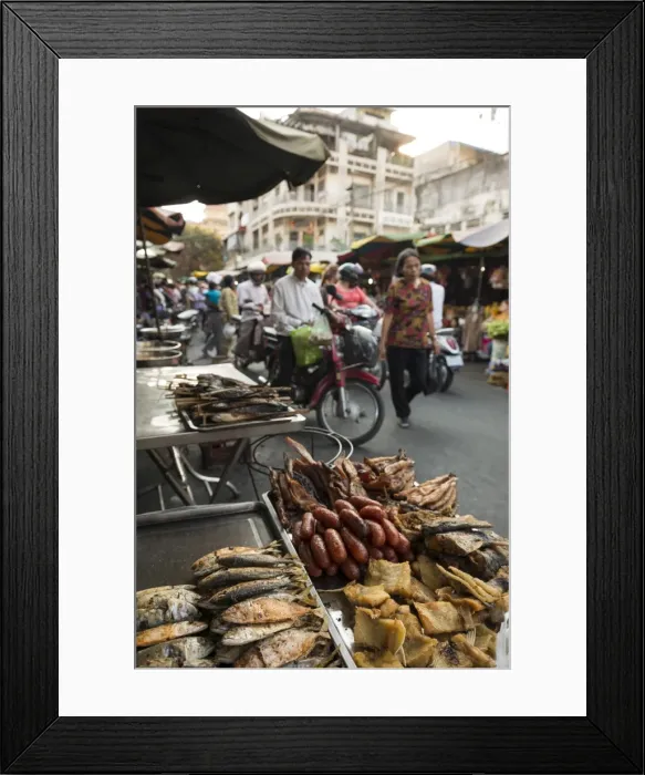 Framed Print : Seafood at Food Market, Phnom Penh, Cambodia, Indochina, Southeast Asia, Asia Framed Print : Seafood at Food Market, Phnom Penh, Cambodia, Indochina, Southeast Asia, Asia