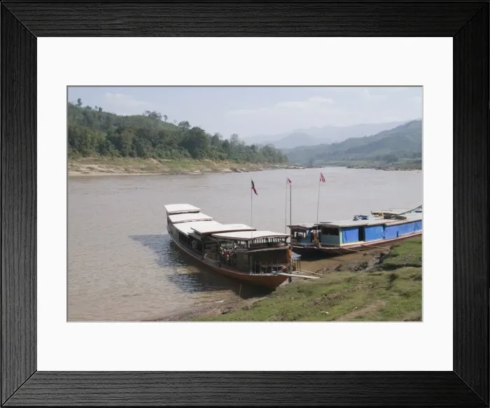 Framed Print : Mekong River, Near Luang Prabang, Laos Framed Print : Mekong River, Near Luang Prabang, Laos