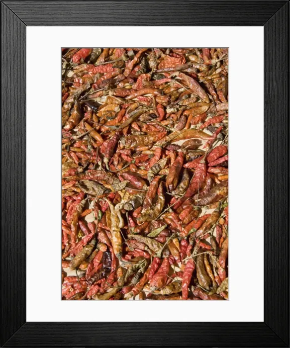 Framed Print : Peppers in market, Luang Prabang, Laos Framed Print : Peppers in market, Luang Prabang, Laos