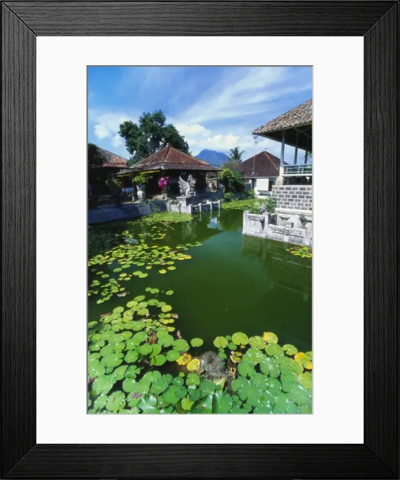 Framed Print : Ornamental Lake, Raja of Karangasem Palace, Amlapura, Bali, Indonesia Framed Print : Ornamental Lake, Raja of Karangasem Palace, Amlapura, Bali, Indonesia