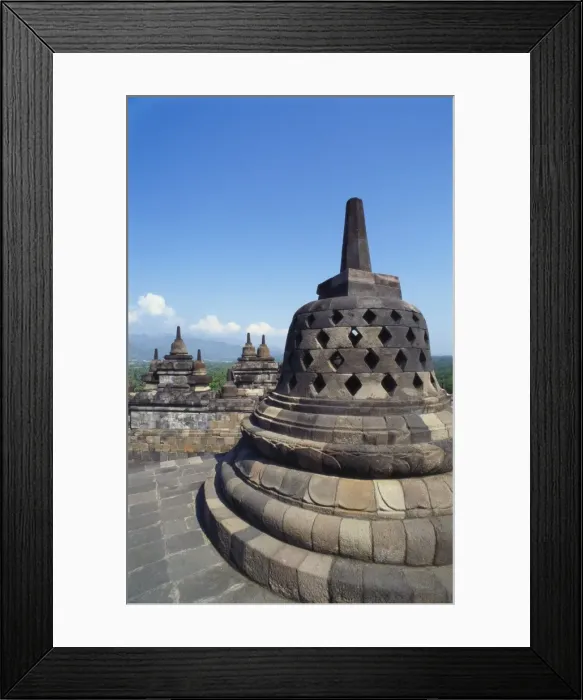Framed Print : Buddhist Temple, Borobudur, Java, Indonesia Framed Print : Buddhist Temple, Borobudur, Java, Indonesia