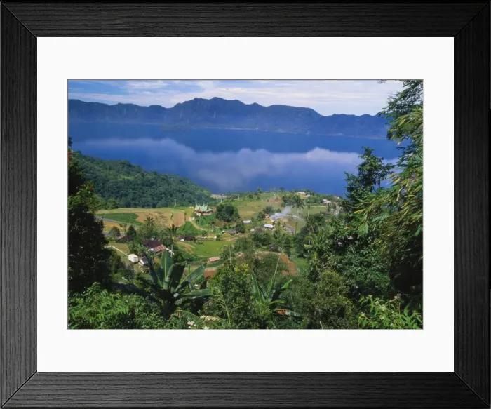 Framed Print : Maninjau and Maninjau Lake, Sumatra, Indonesia Framed Print : Maninjau and Maninjau Lake, Sumatra, Indonesia