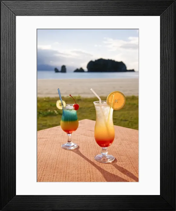 Framed Print : Beachfront cocktails at Pantai Tanjung Rhu, Pulau Langkawi, Langkawi Island, Malaysia, Southeast Asia, Asia Framed Print : Beachfront cocktails at Pantai Tanjung Rhu, Pulau Langkawi, Langkawi Island, Malaysia, Southeast Asia, Asia