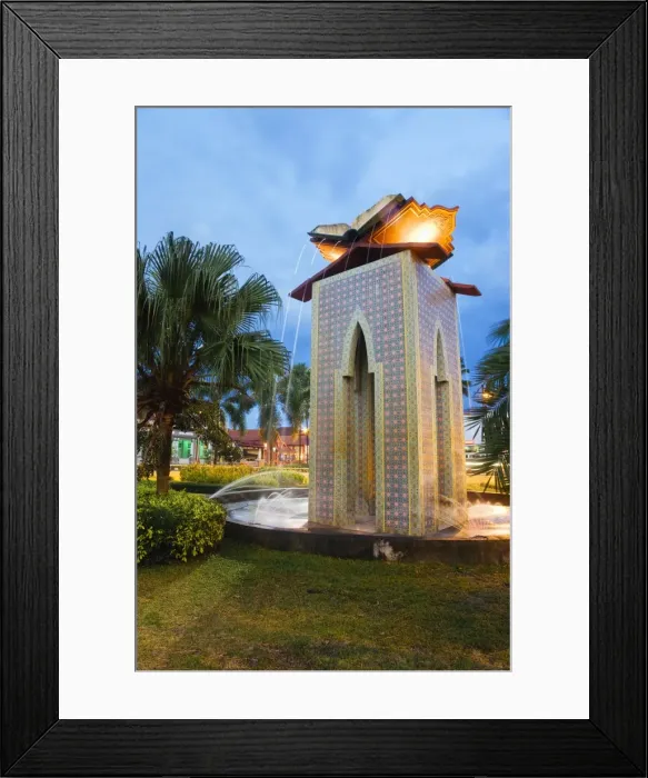 Framed Print : Central park and museum Negeri Kelantan (State Museum) illuminated at dusk, Kota Bharu, Kelantan State, Malaysia, Southeast Asia, Asia Framed Print : Central park and museum Negeri Kelantan (State Museum) illuminated at dusk, Kota Bharu, Kelantan State, Malaysia, Southeast Asia, Asia