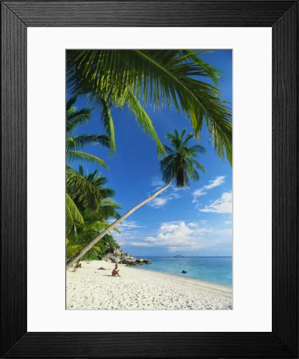 Framed Print : Three People Sunbathing on the Beach of Terengganu, Perhentian Besar, Malaysia Framed Print : Three People Sunbathing on the Beach of Terengganu, Perhentian Besar, Malaysia