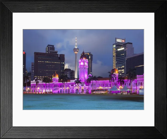 Framed Print : The Sultan Abdul Samad Building at night, Kuala Lumpur, Malaysia, Southeast Asia, Asia Framed Print : The Sultan Abdul Samad Building at night, Kuala Lumpur, Malaysia, Southeast Asia, Asia